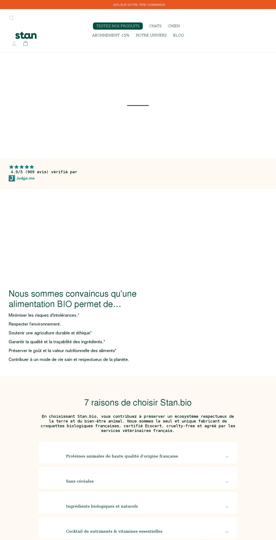 stan.bio shopify website screenshot