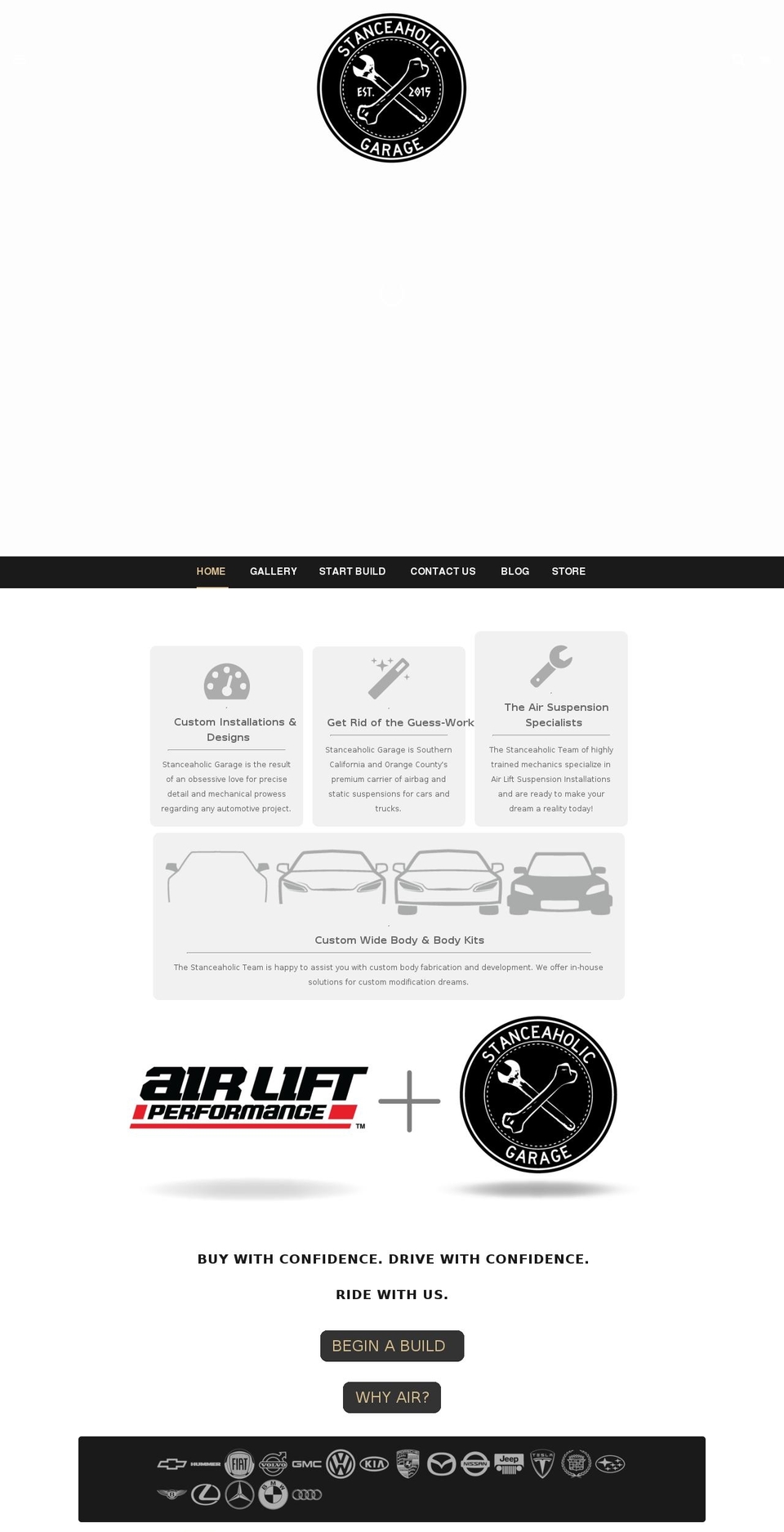 stanceaholics.com — Shopify storefront screenshot