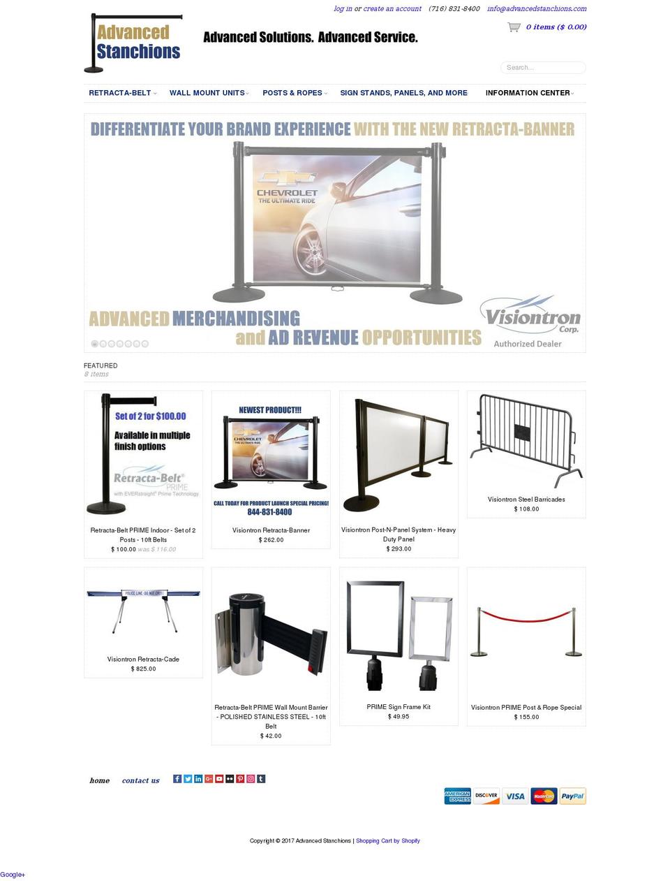 stanchiondealer.com shopify website screenshot