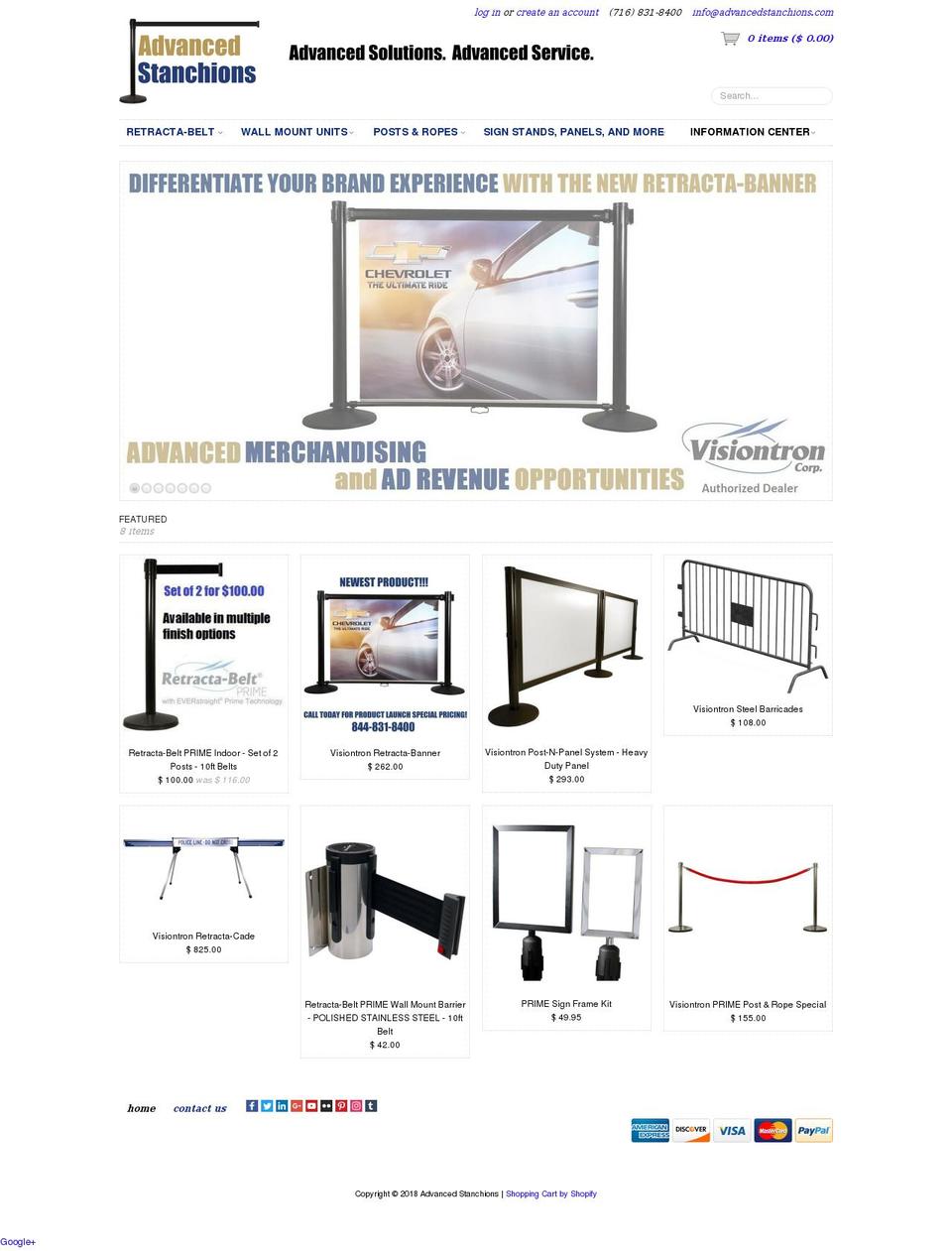 stanchionteam.com — Shopify storefront screenshot