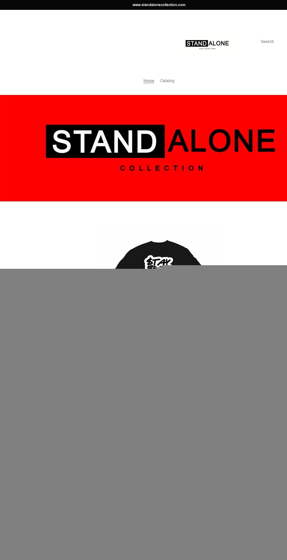 standalonecollection.com shopify website screenshot