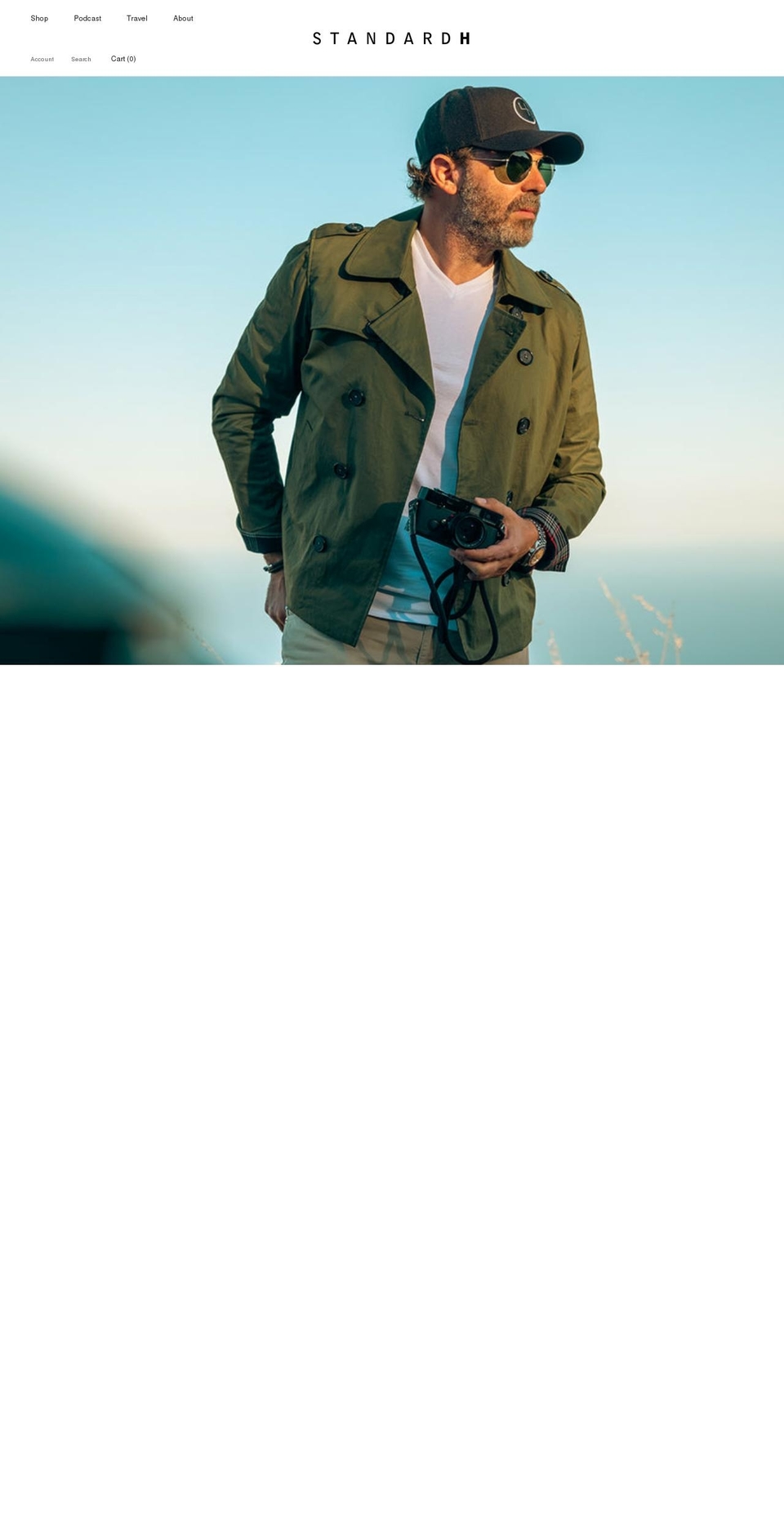 standard-h.com shopify website screenshot