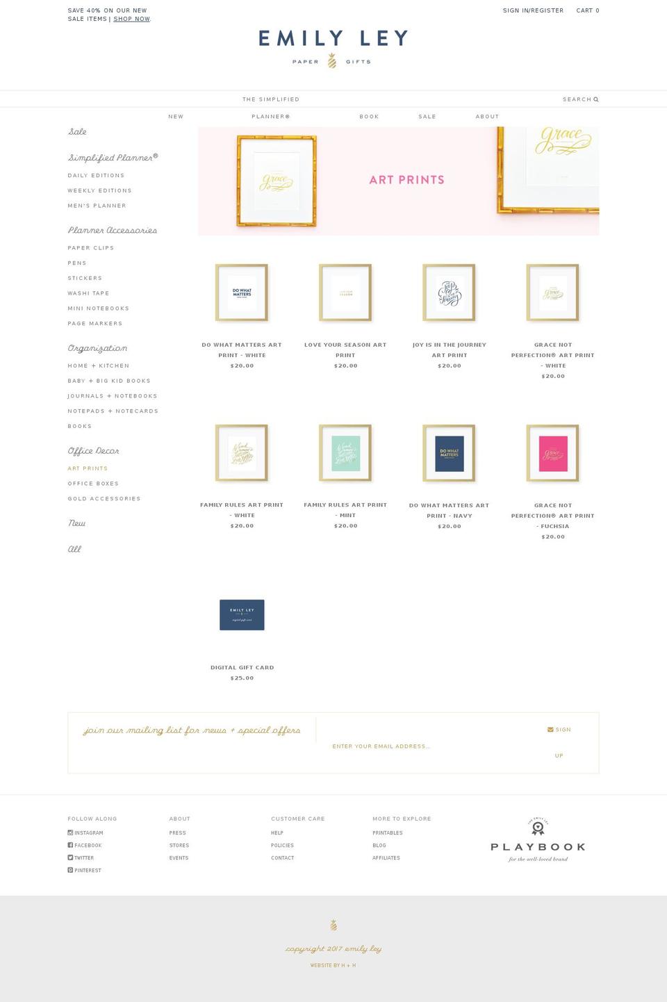 Emily Ley [Sections] Shopify theme site example standardofgrace.com