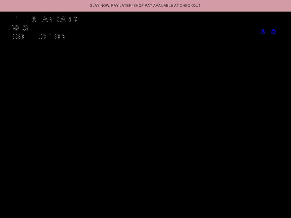 standardwigcollection.com shopify website screenshot