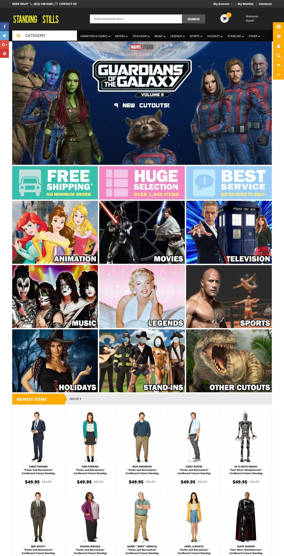 standingstills.com shopify website screenshot