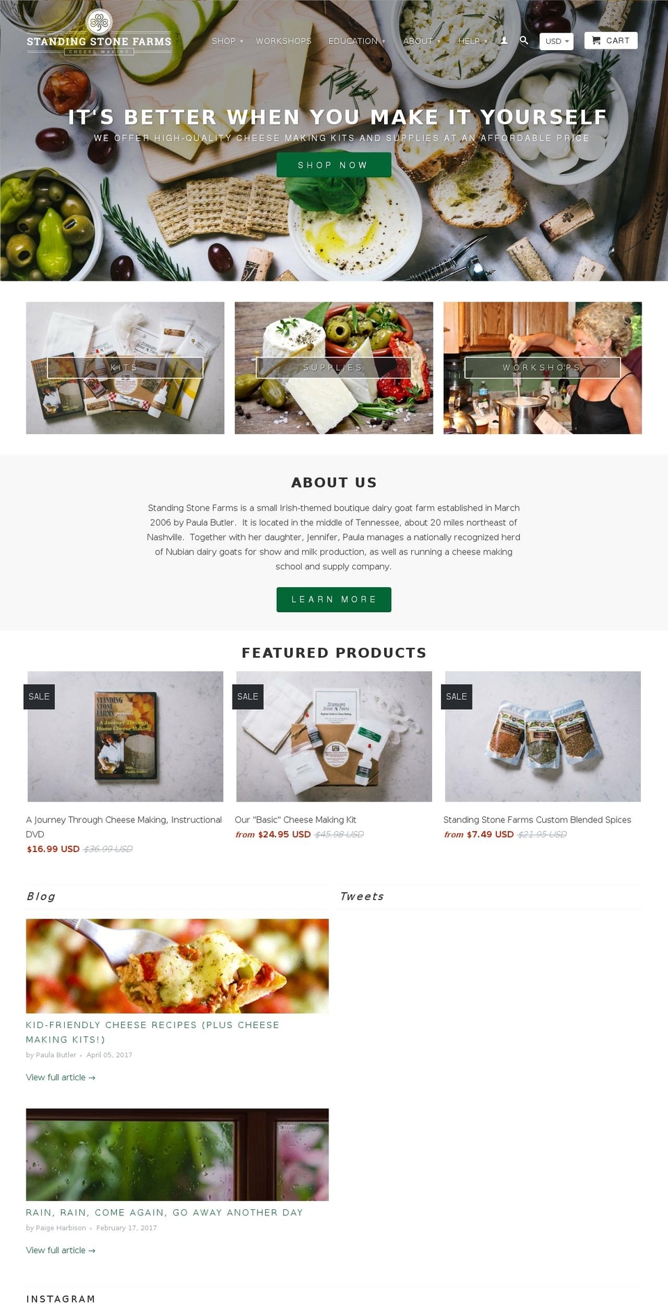 standingstonefarms.com shopify website screenshot