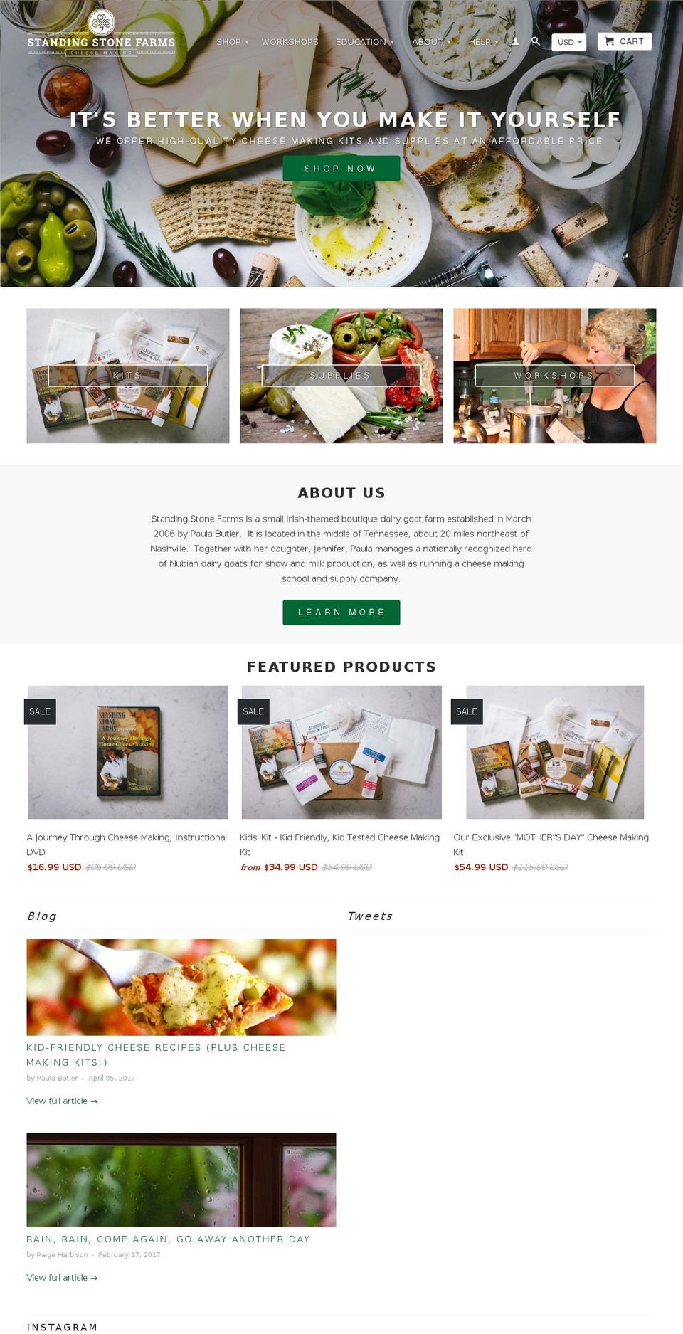 standingstonefarms.org shopify website screenshot