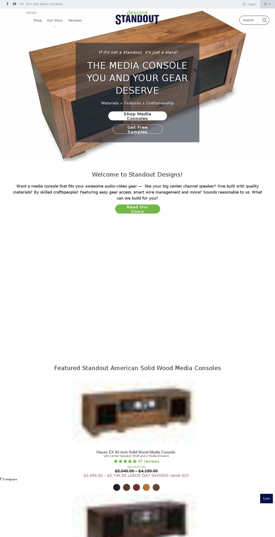 DEV Turbo R8 Shopify theme site example standoutcredenzas.com