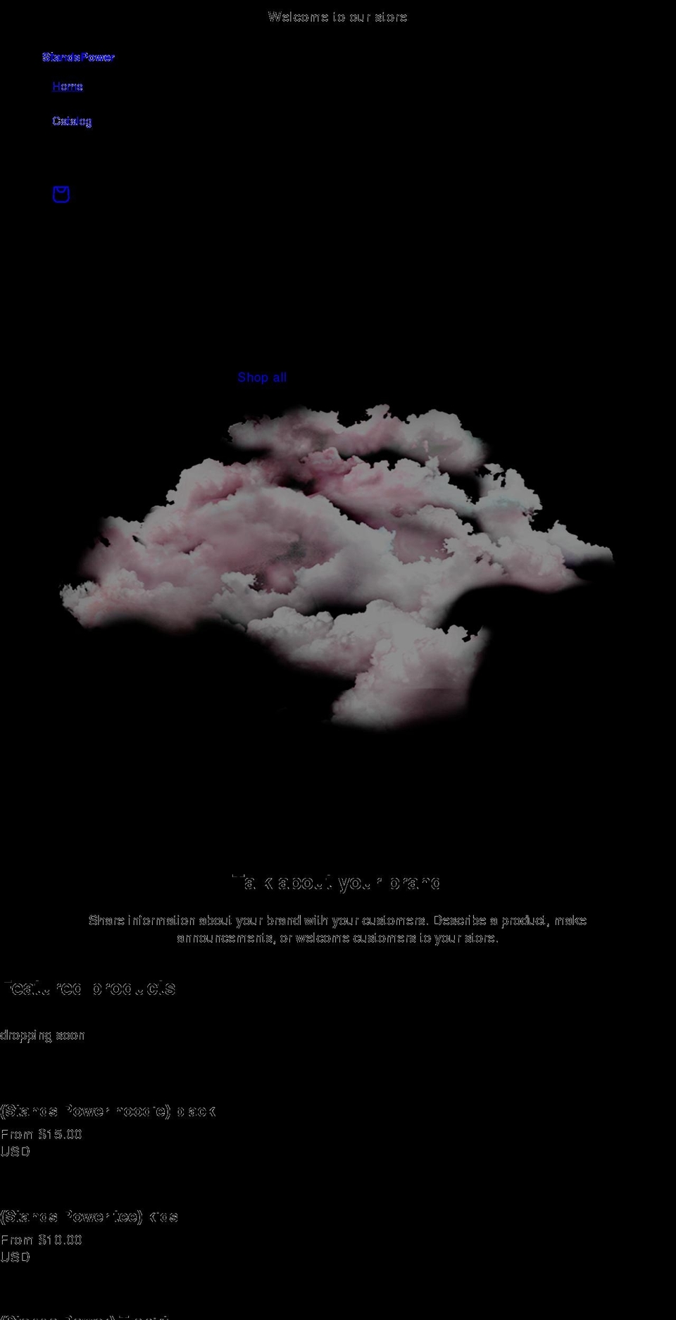 standspower.com shopify website screenshot