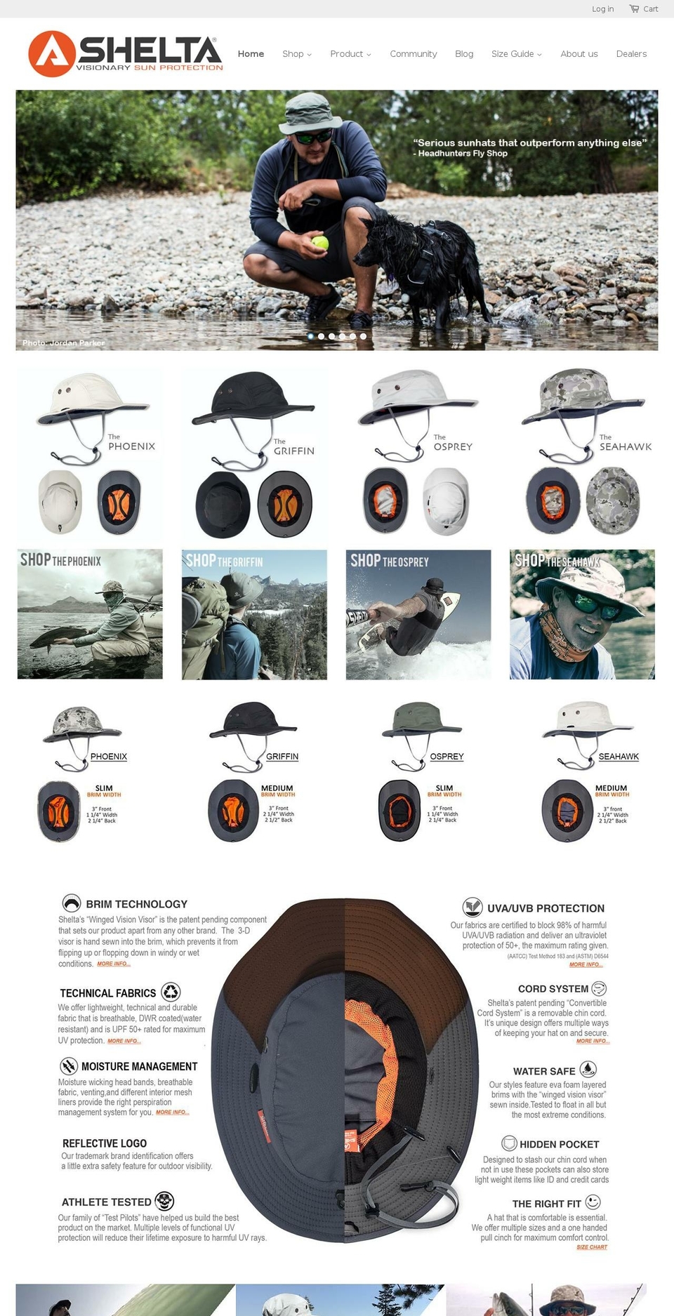 standuppaddleboardhats.com — Shopify storefront screenshot