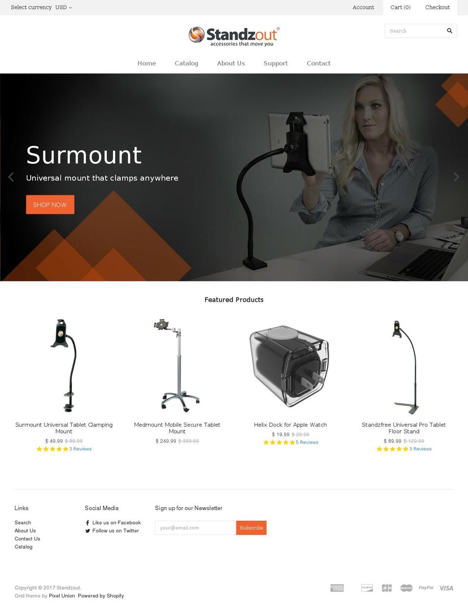 Copy of Grid Shopify theme site example standzout.co
