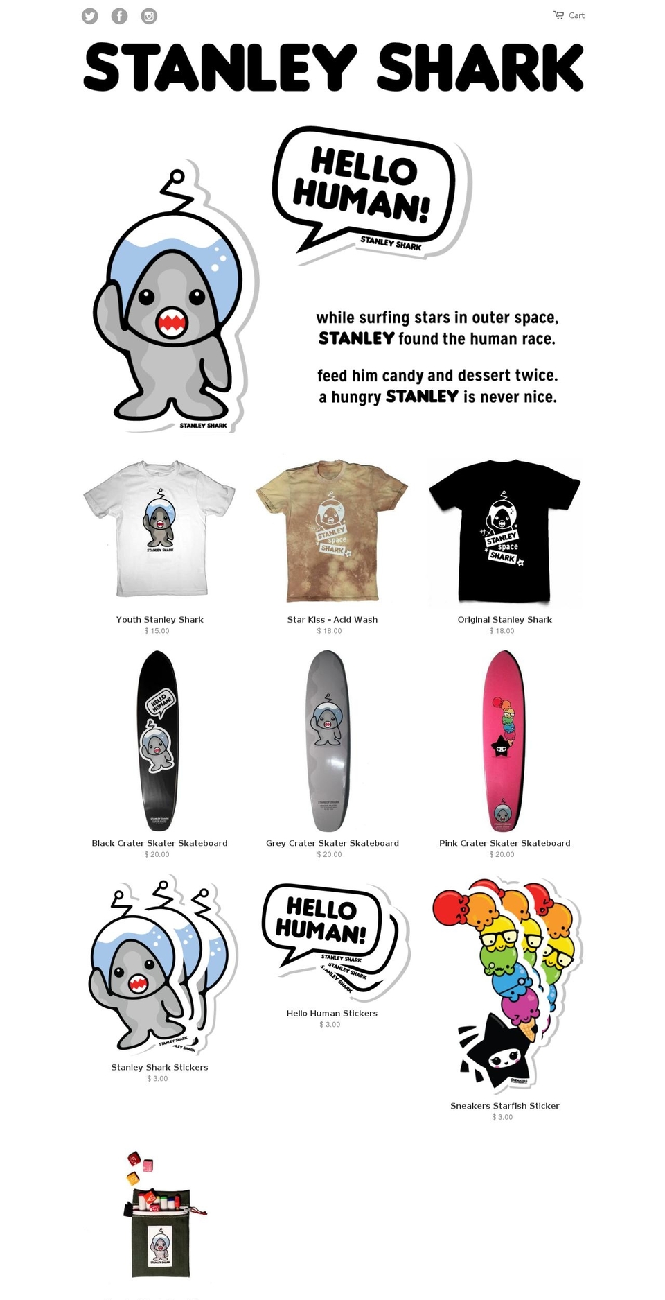 stanleyshark.com shopify website screenshot
