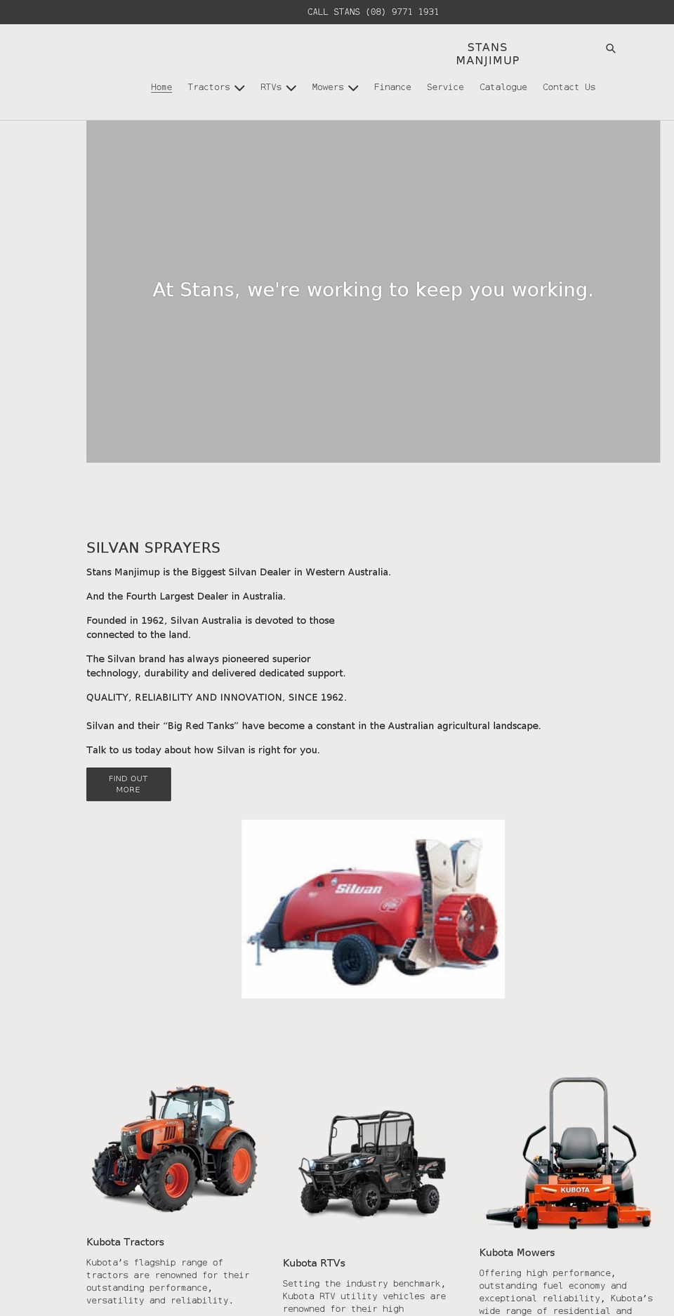 stansmanjimup.com.au shopify website screenshot