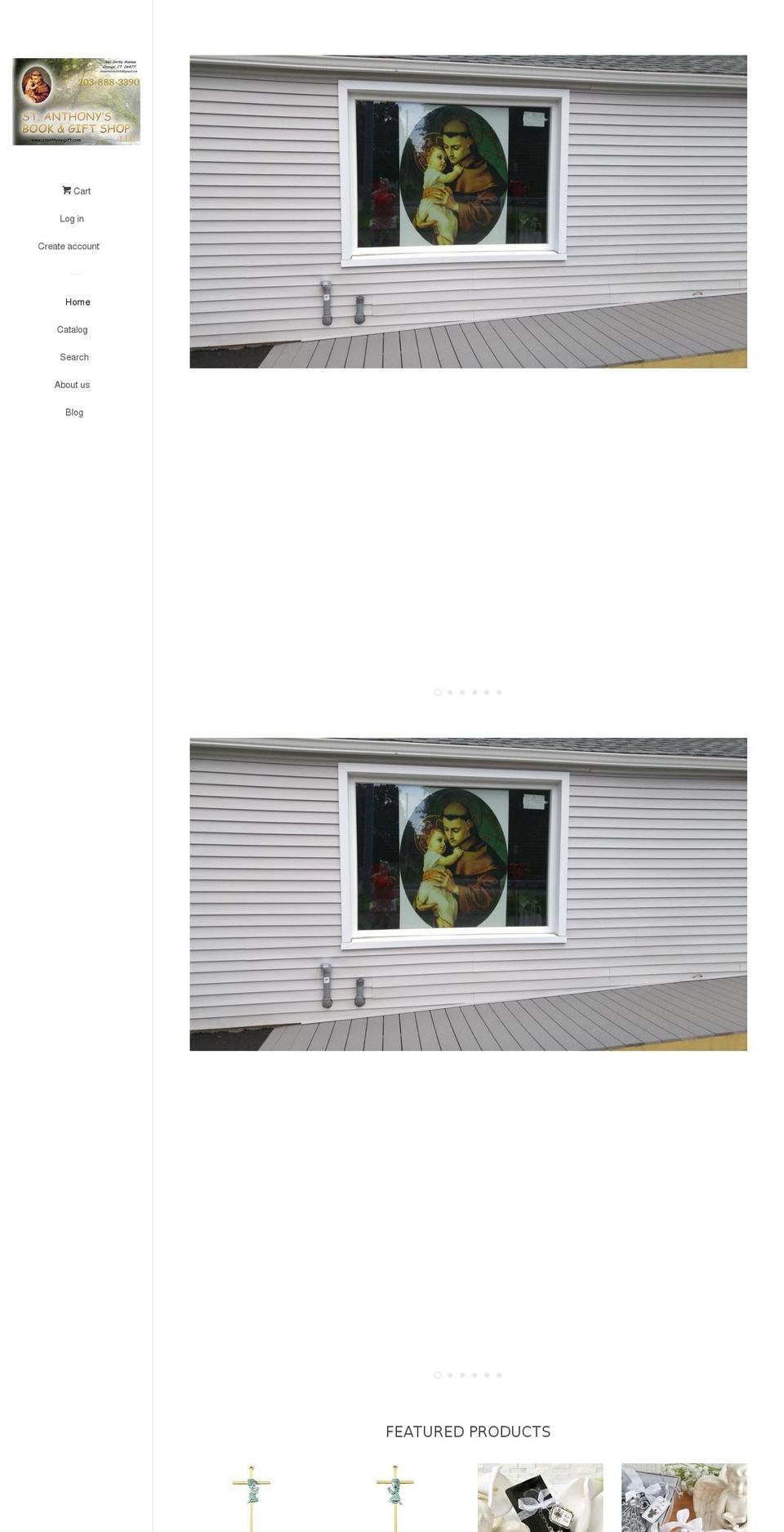stanthonysbookandgiftshop.com — Shopify storefront screenshot
