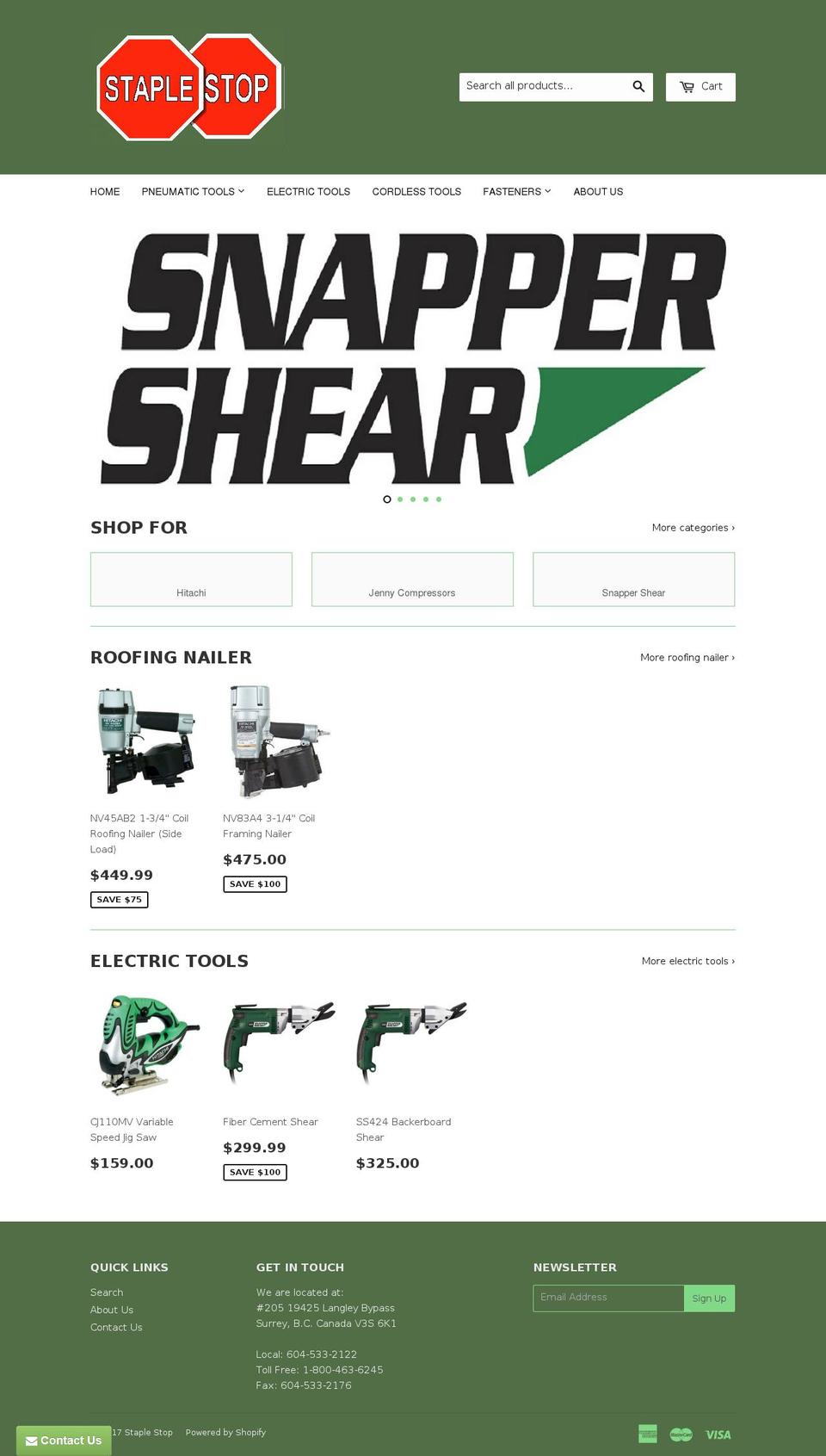 staplestop.ca shopify website screenshot