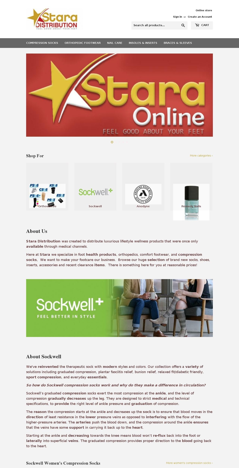 starastore.com shopify website screenshot
