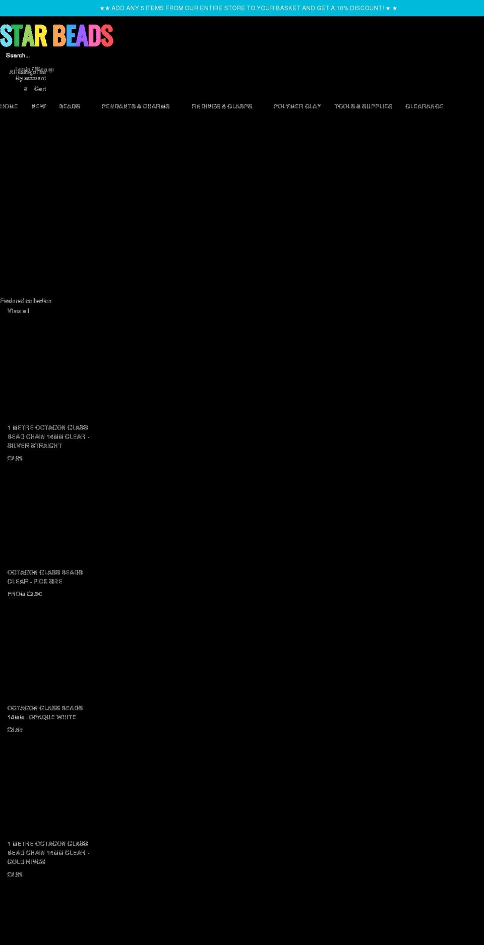 starbeads.co.uk shopify website screenshot
