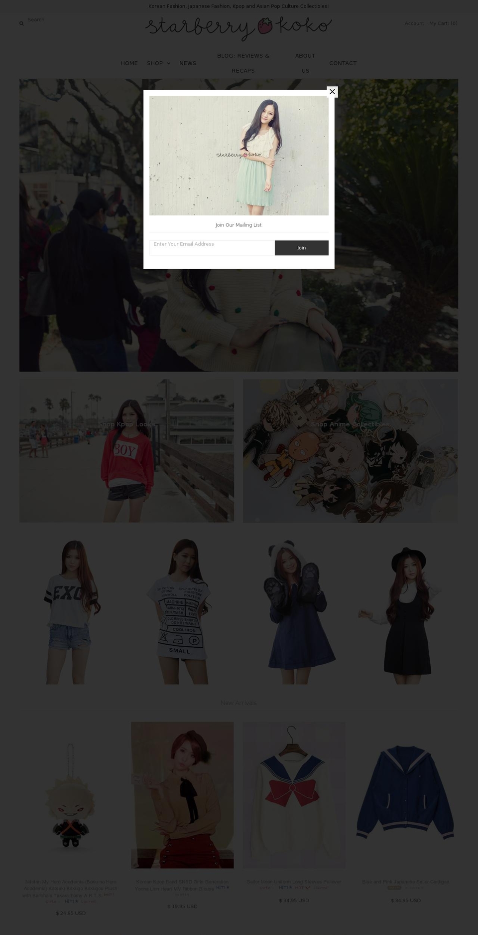 starberrykoko.com shopify website screenshot