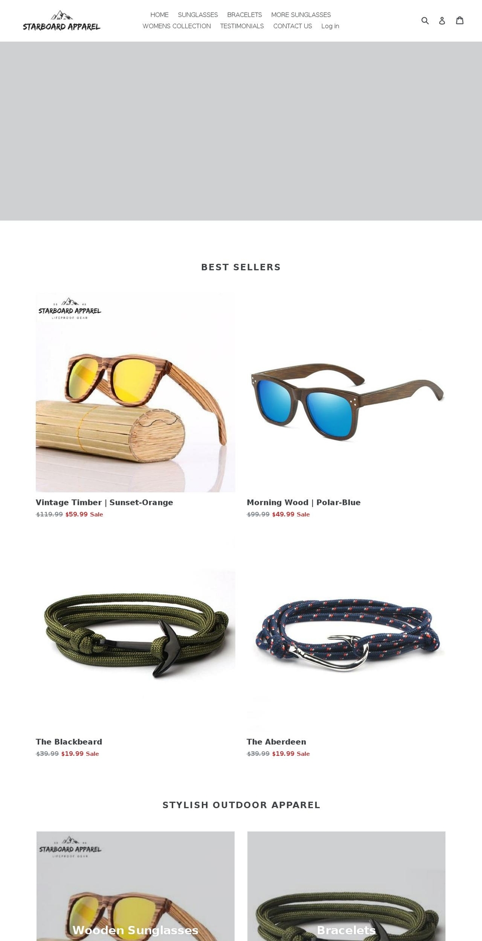 starboard-apparel.com shopify website screenshot