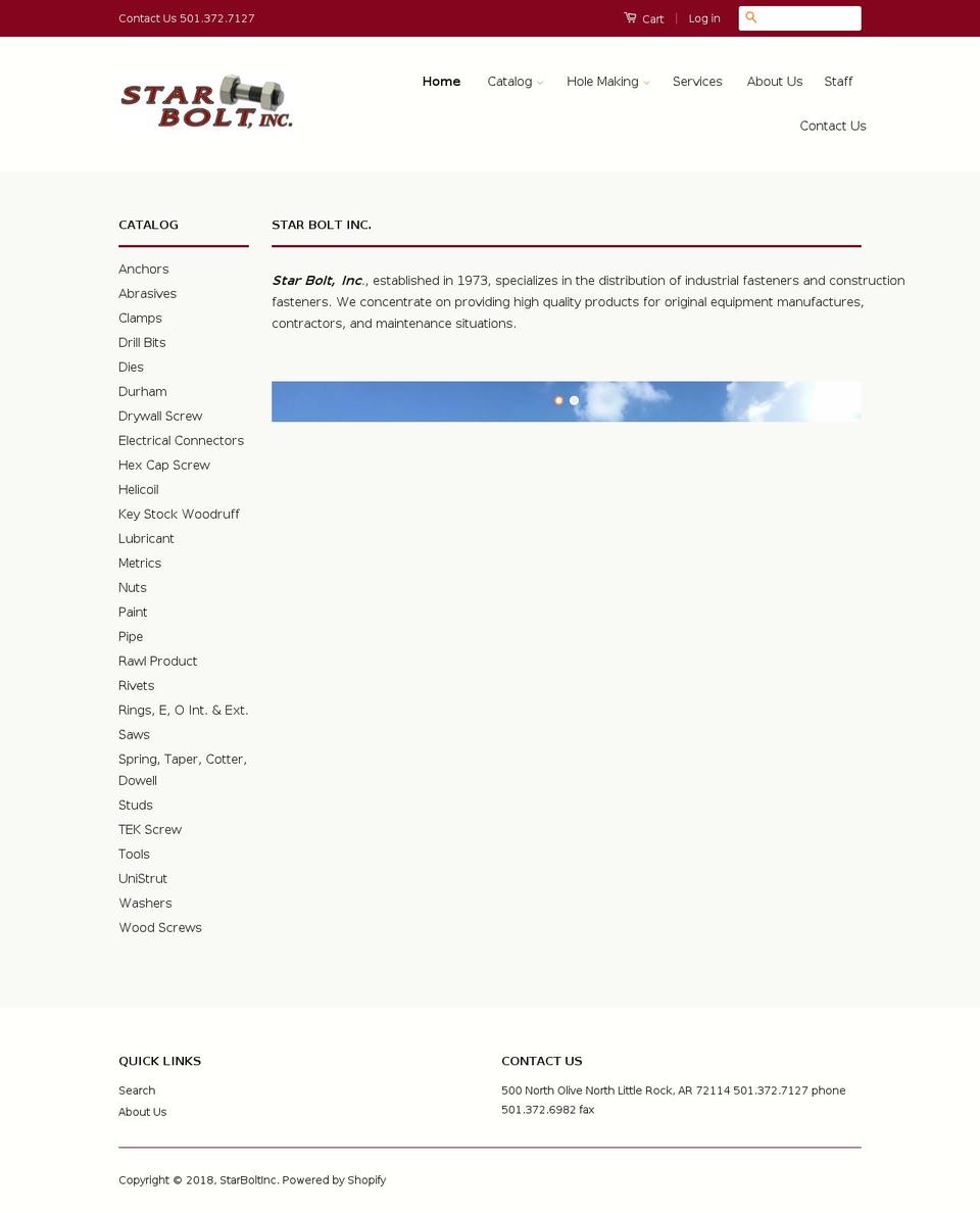 starboltinc.net shopify website screenshot