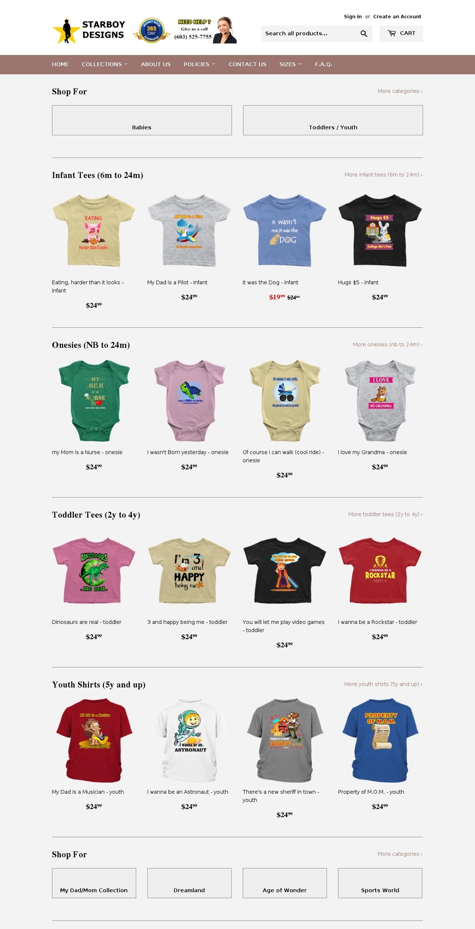 starboydesigns.com — Shopify storefront screenshot