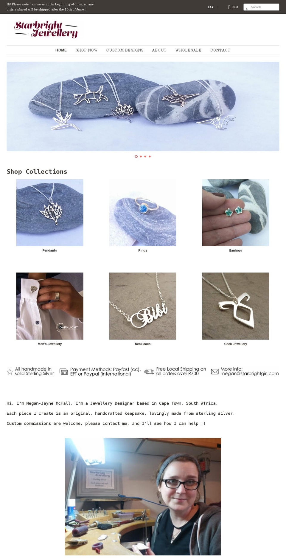 starbrightgirl.com shopify website screenshot