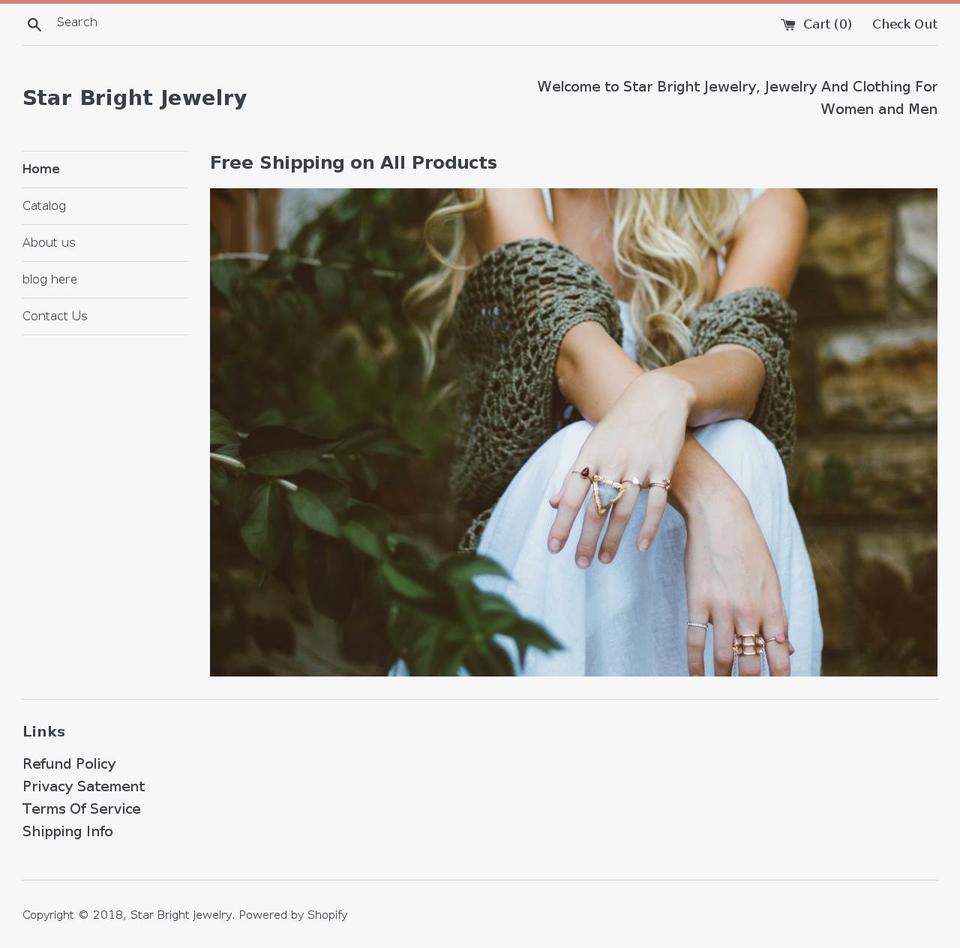 starbrightjewely.com — Shopify storefront screenshot