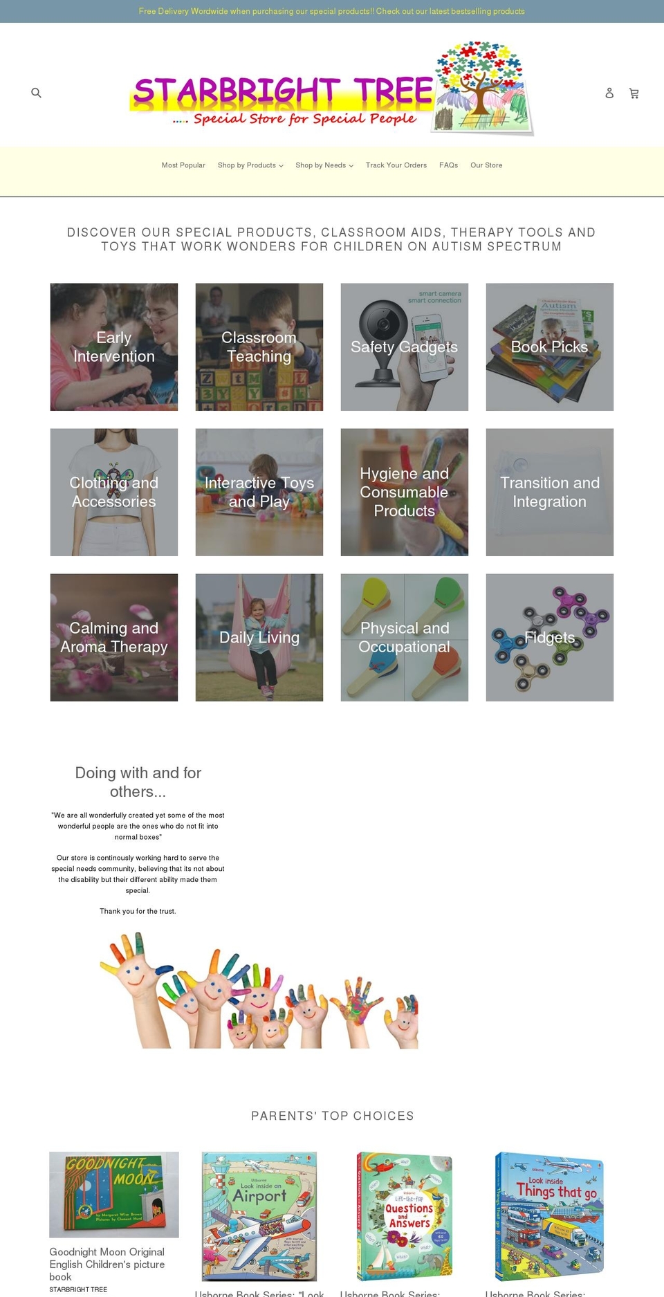 starbrighttree.com — Shopify storefront screenshot