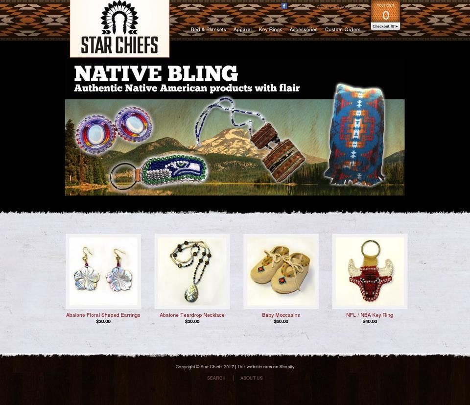 Threadify_v2 Shopify theme site example starchiefsblankets.com