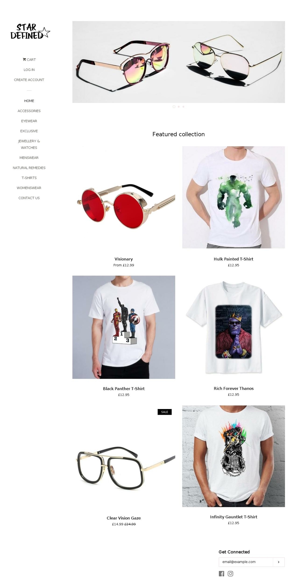 stardefined.com — Shopify storefront screenshot