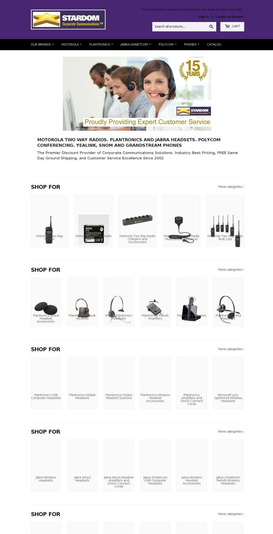 stardomheadsets.com shopify website screenshot
