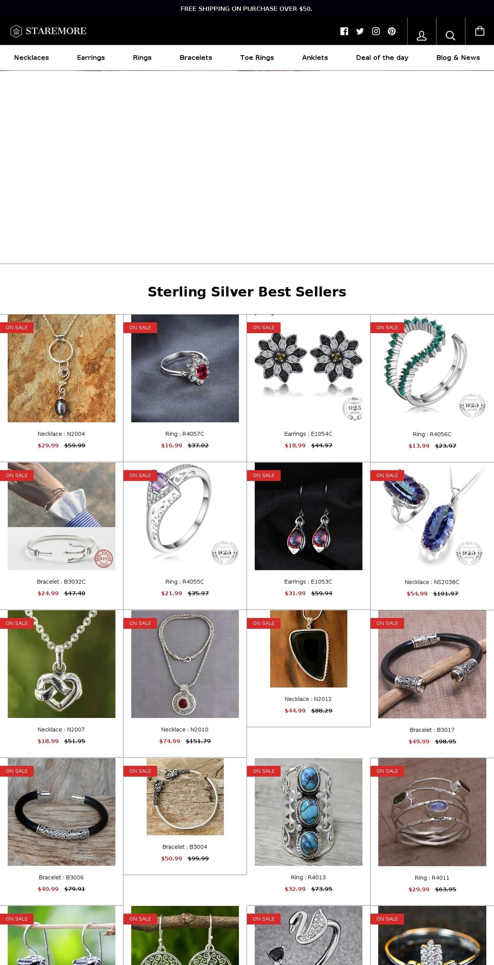 staremore.com — Shopify storefront screenshot