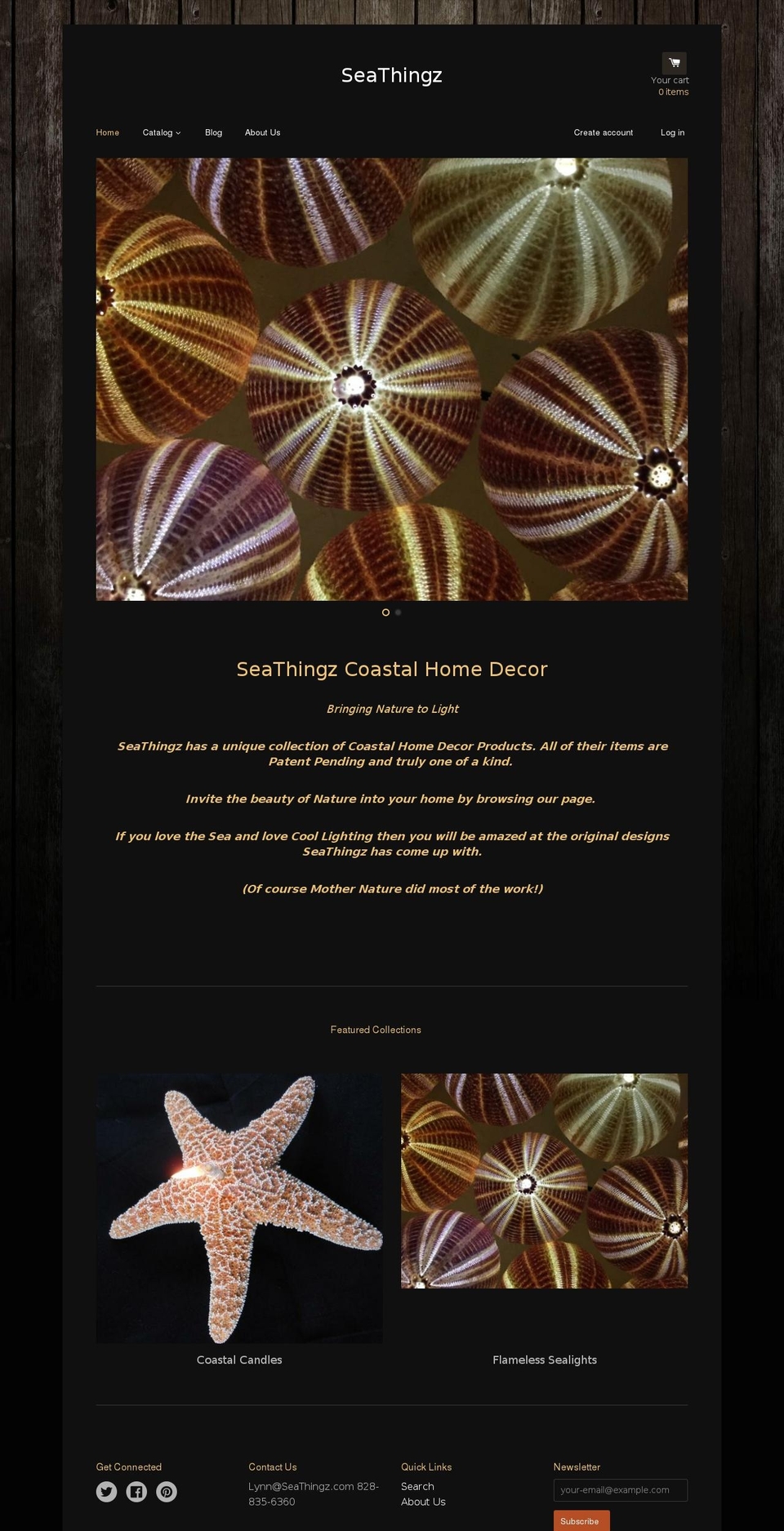 starfishontherocks.com — Shopify storefront screenshot