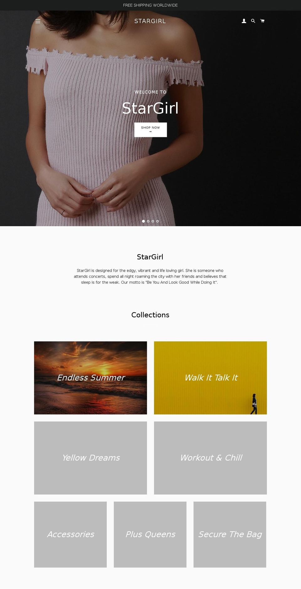 stargirlfashion.com — Shopify storefront screenshot