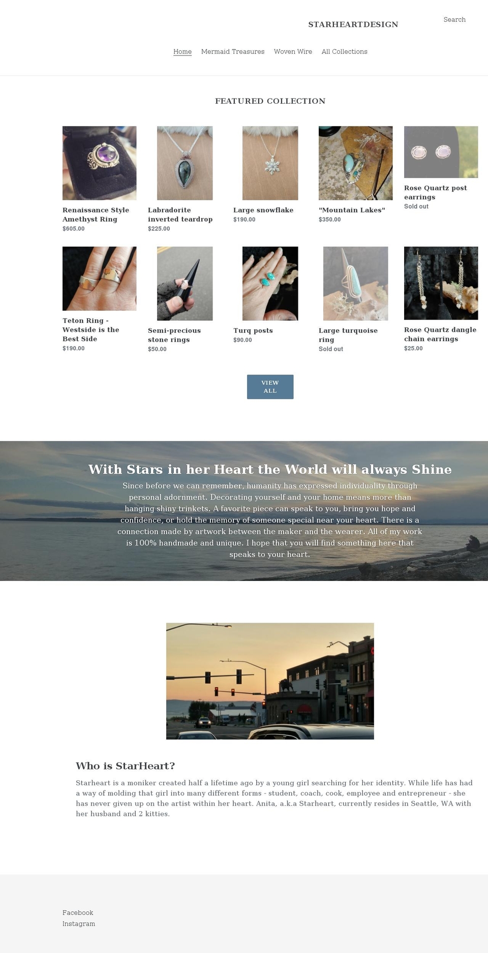 starheartdesign.com shopify website screenshot