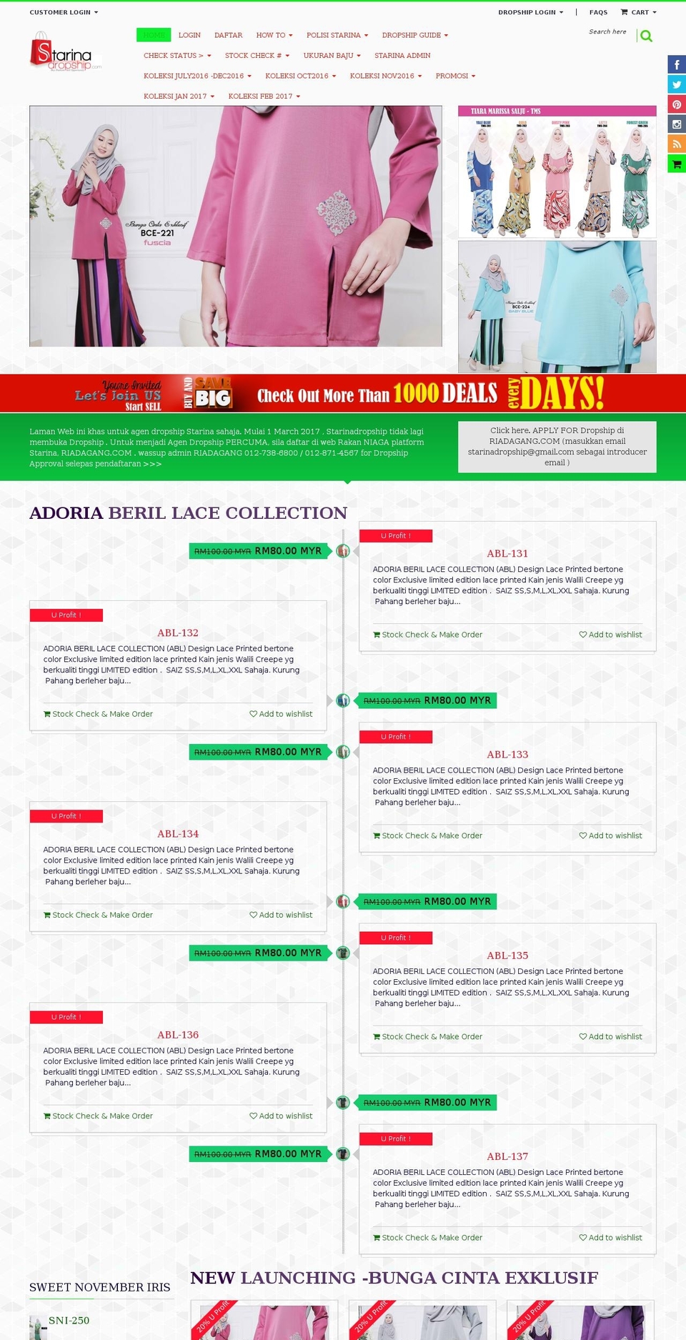 Quickshop - Mega Menu 2017 AKMAL EDITING Shopify theme site example starinavilla.com