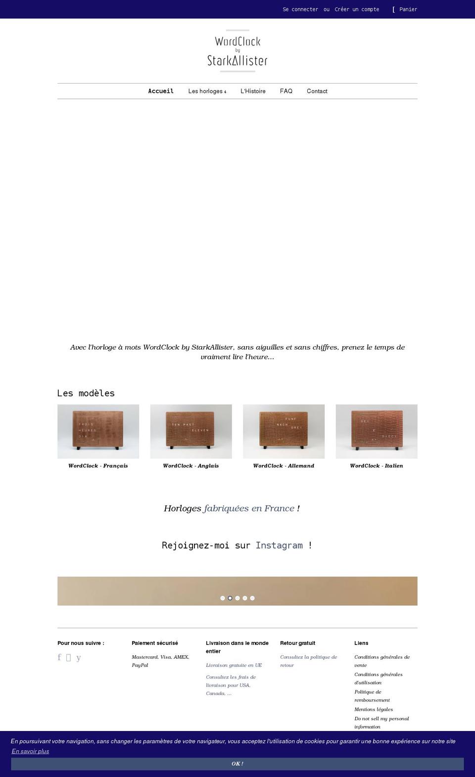 starkallister.com shopify website screenshot