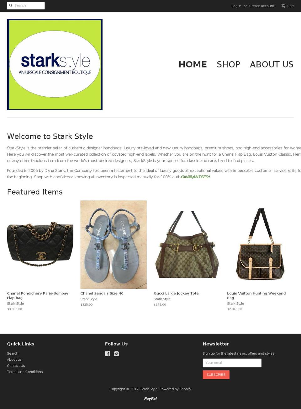 starkstyleny.com shopify website screenshot