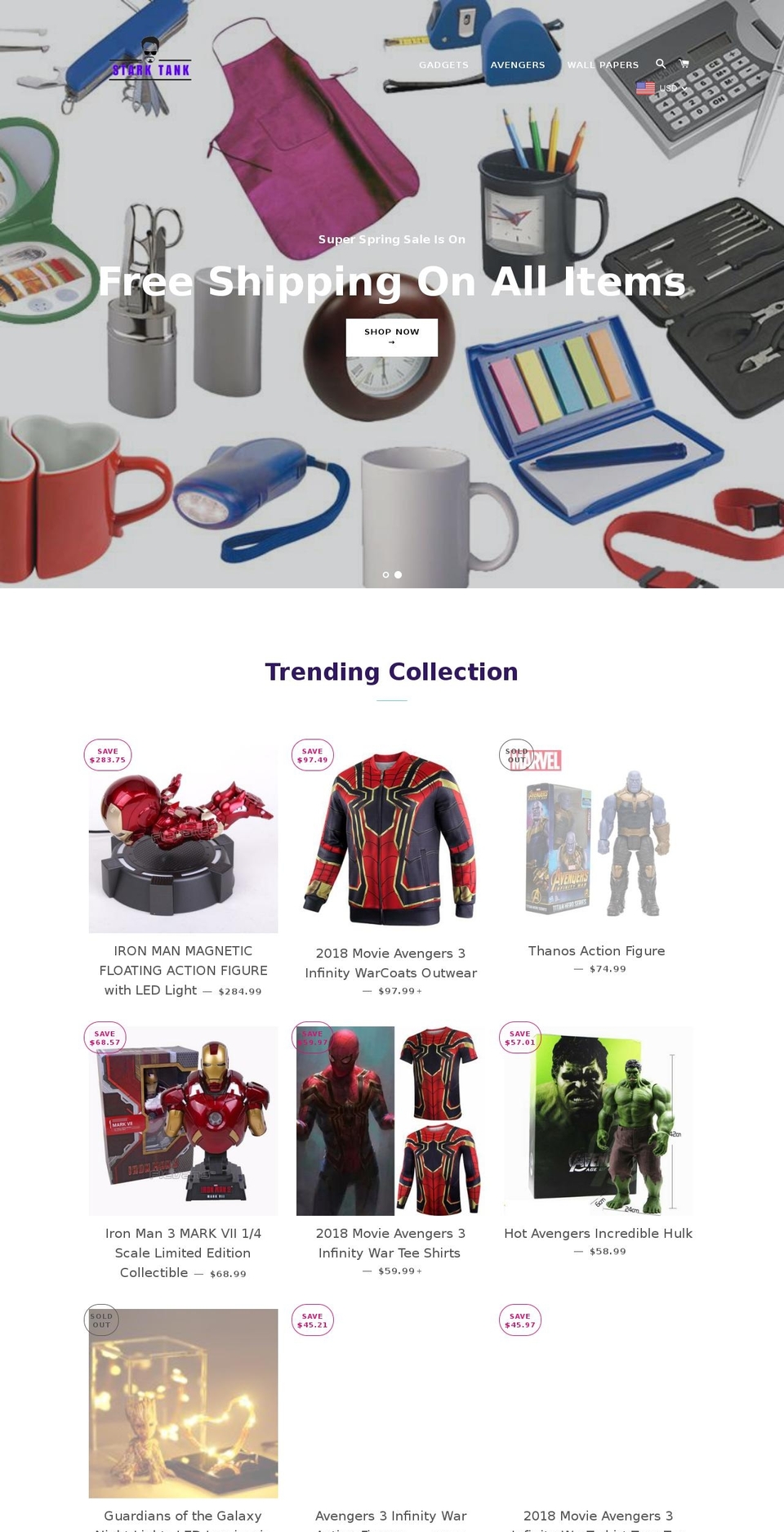 starktank.com — Shopify storefront screenshot