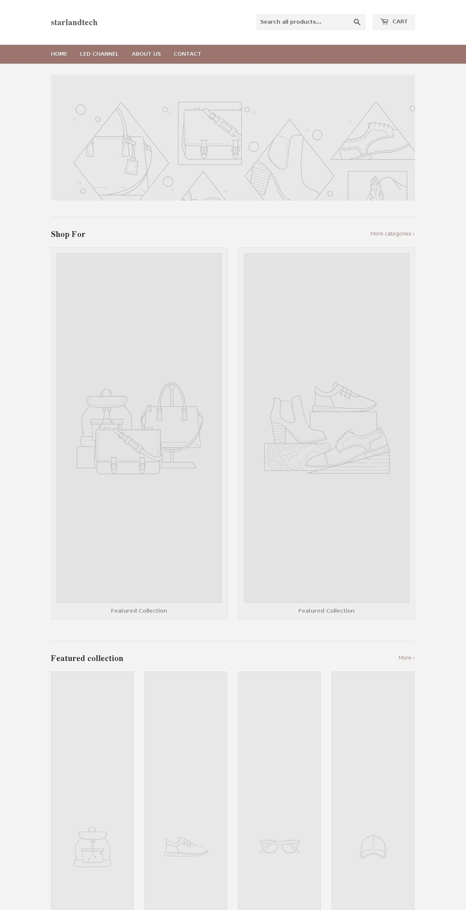 starlandled.com shopify website screenshot