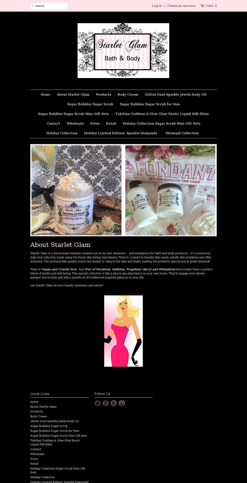 starletglambathbody.com — Shopify storefront screenshot