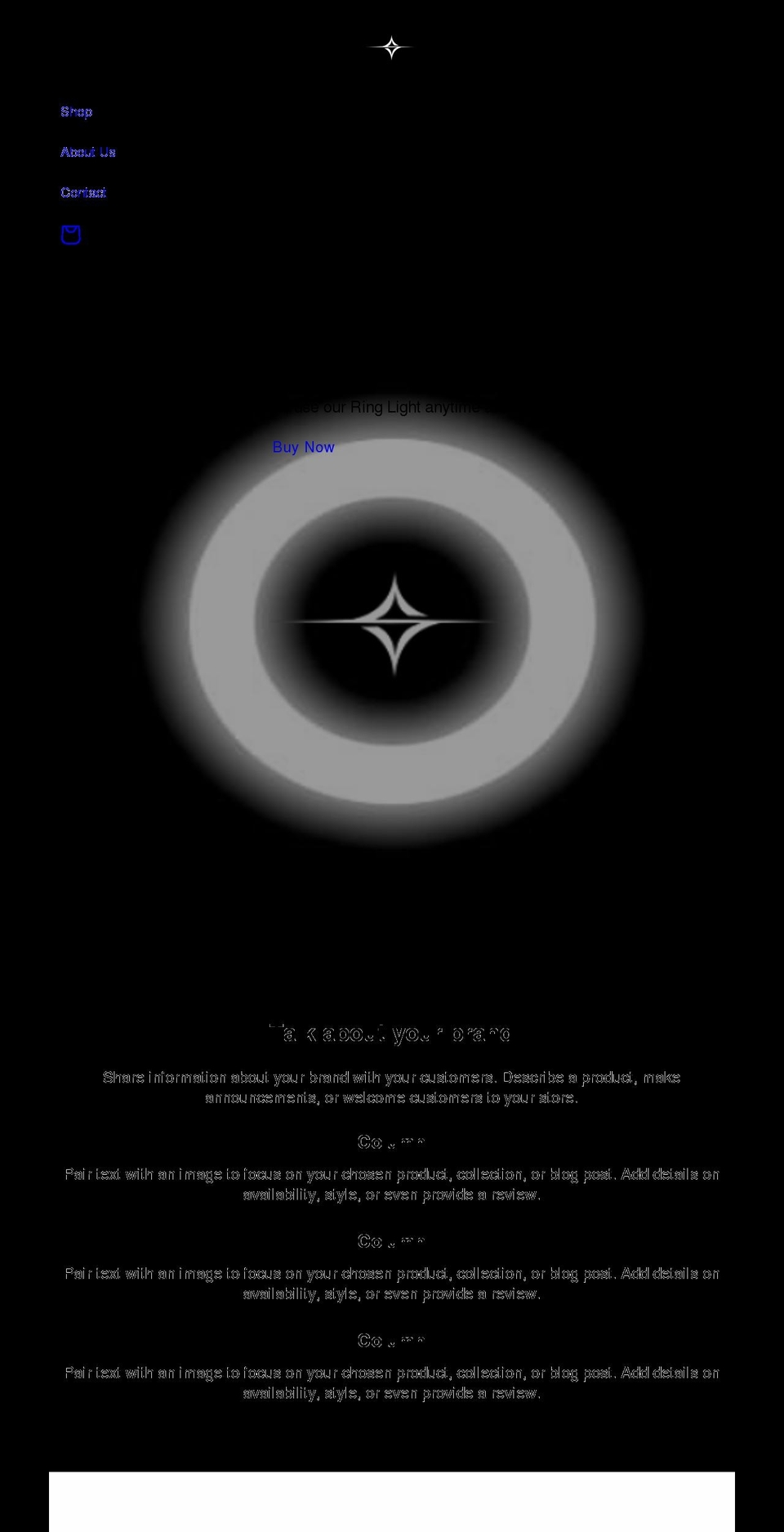 starlight.la shopify website screenshot