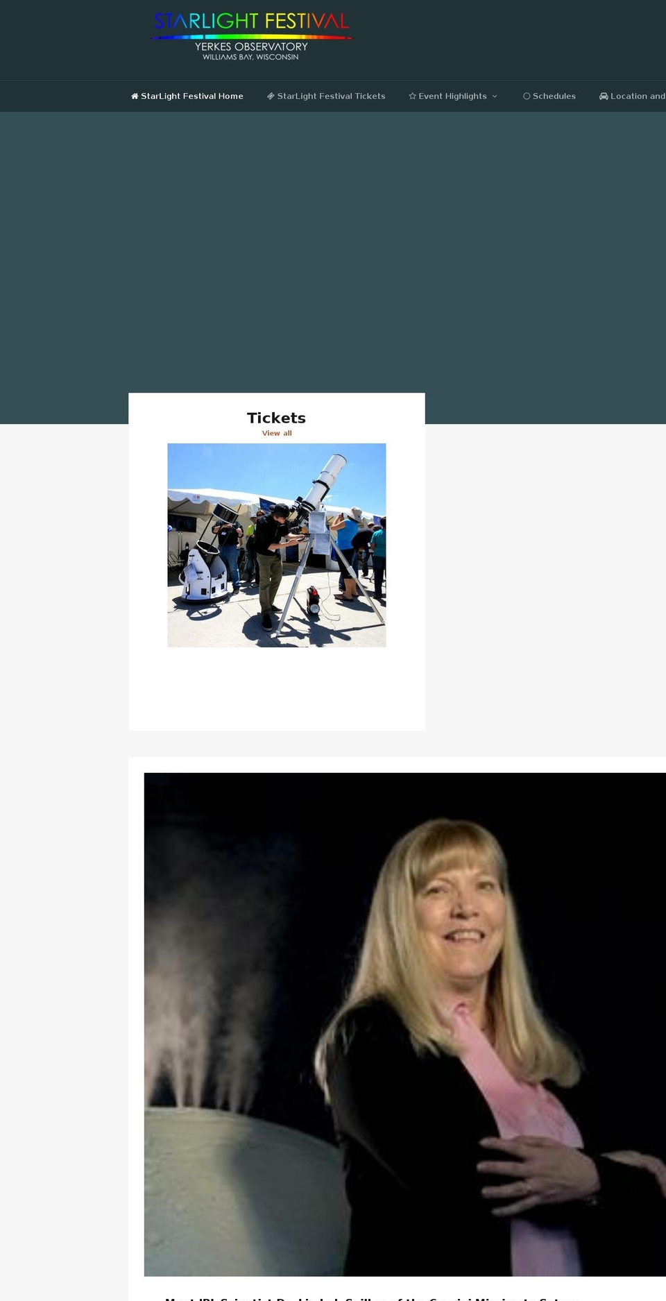 starlightfestival.com — Shopify storefront screenshot