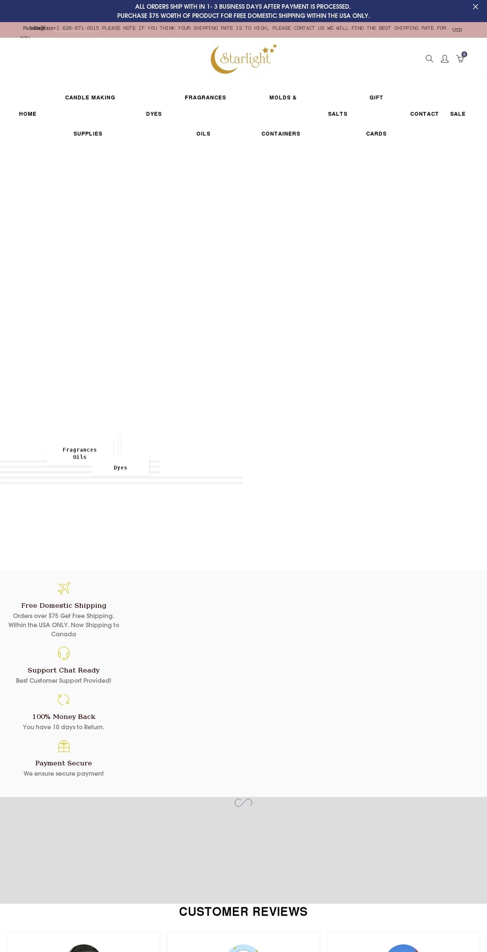starlightwholesale.com shopify website screenshot