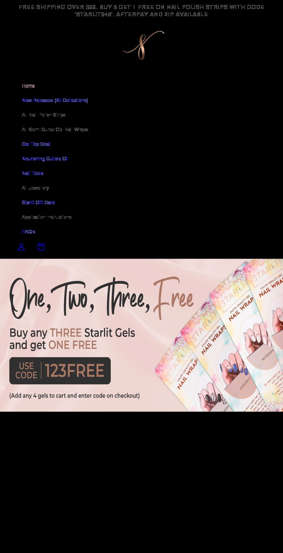 starlit.com.au shopify website screenshot