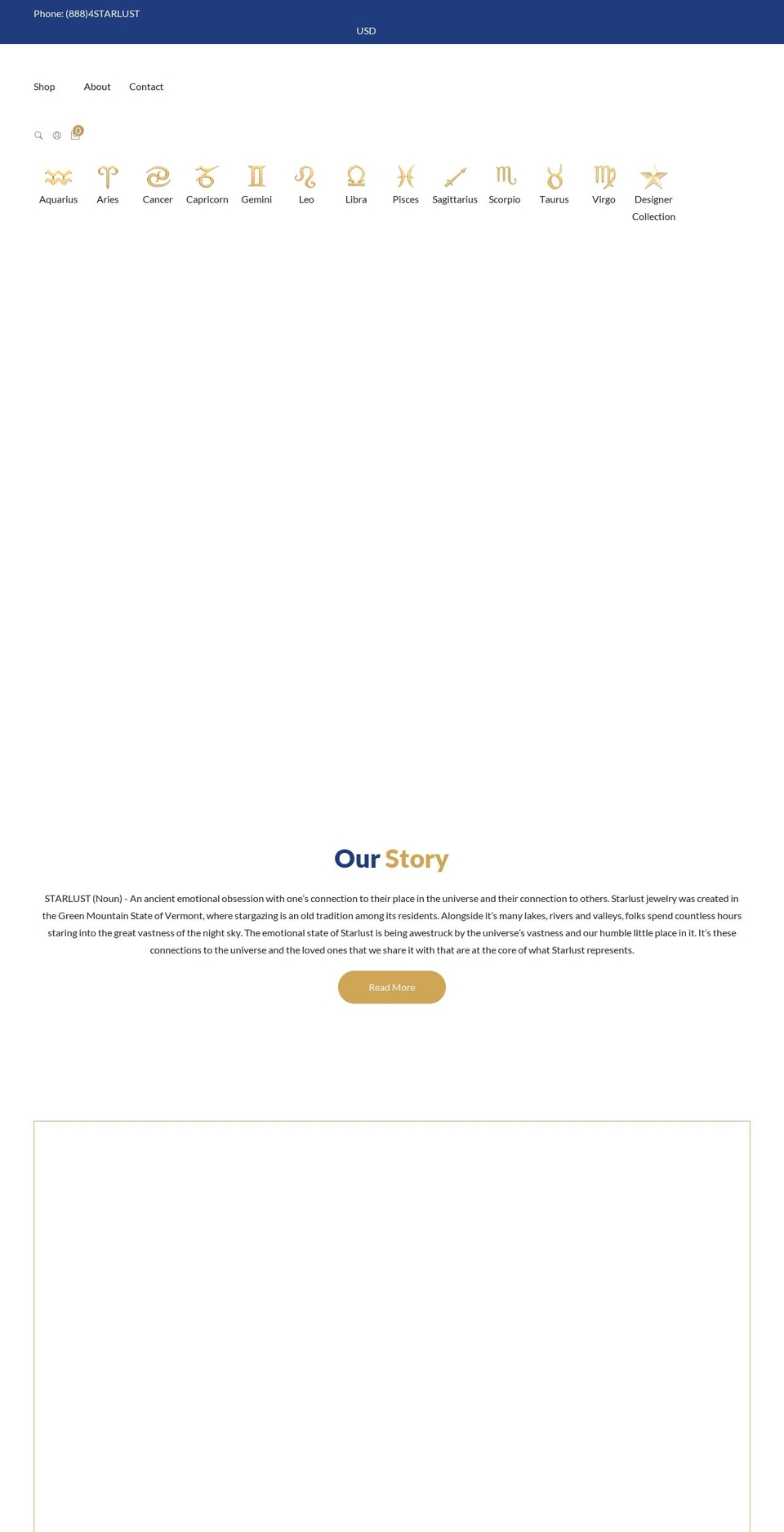starlustjewelry.com shopify website screenshot