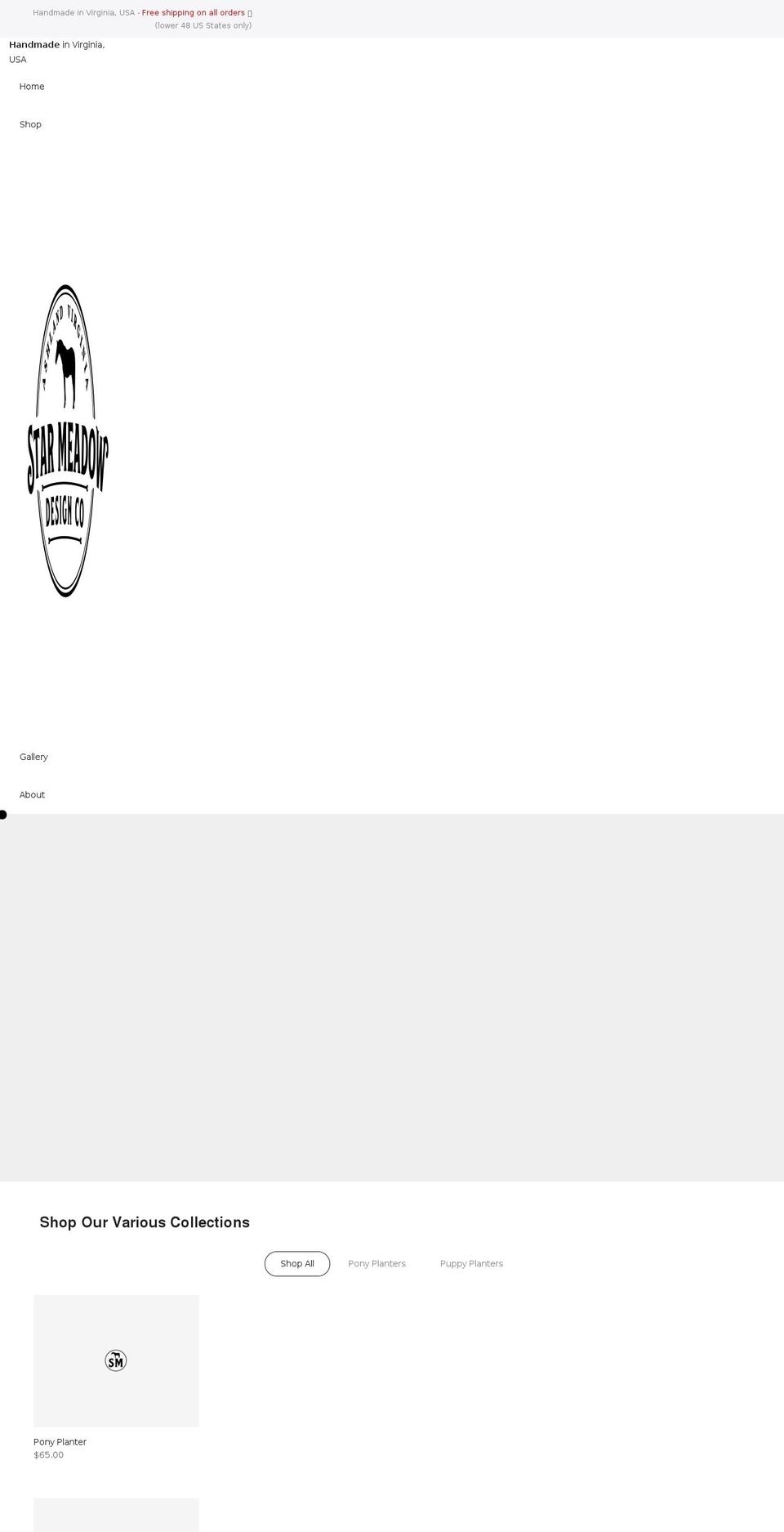 starmeadowdesign.com shopify website screenshot