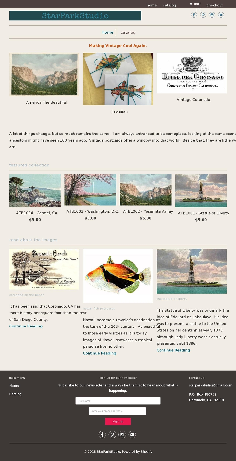 starparkstudio.com — Shopify storefront screenshot