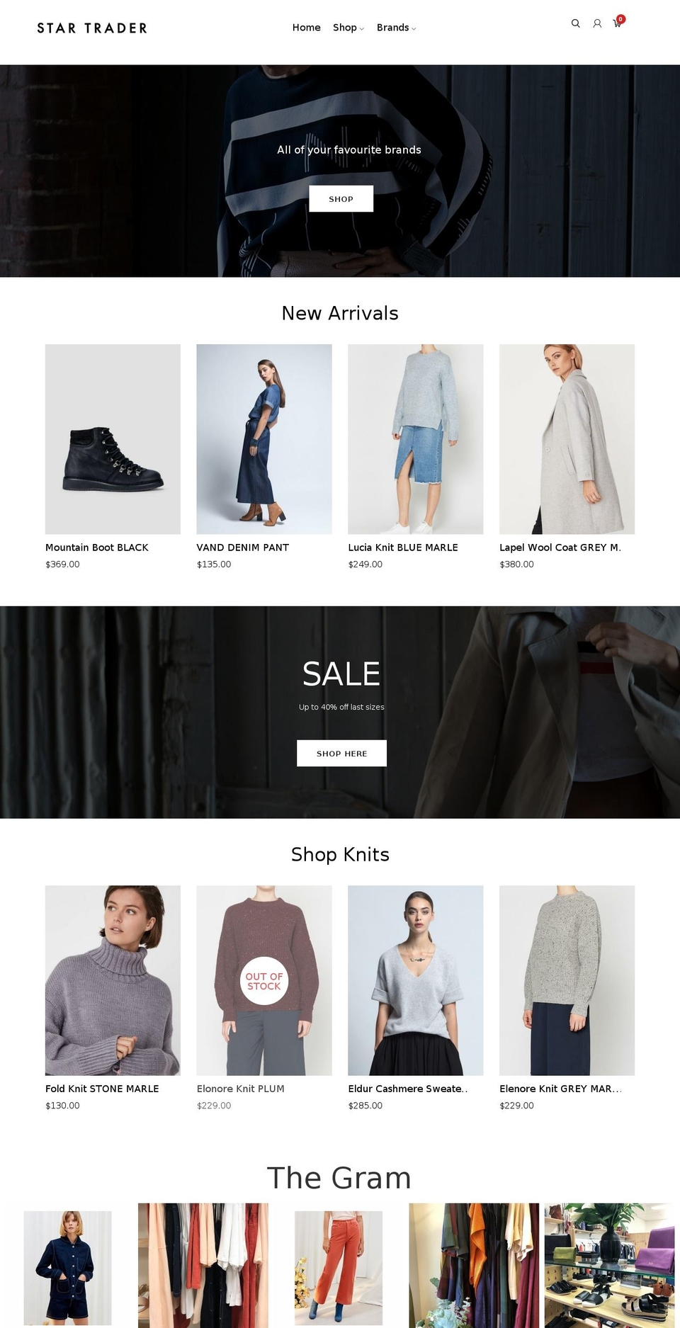 starroadtrader.com shopify website screenshot