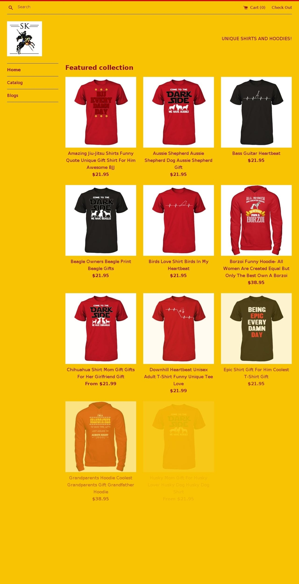 starryknightstore.com — Shopify storefront screenshot